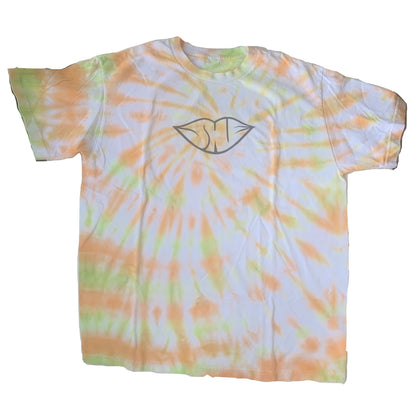 tie-dye-tee (orange/white/light green)